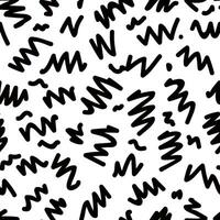 a black and white pattern with scribbles vector