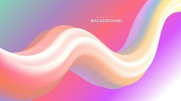abstract gradient liquid background design vector