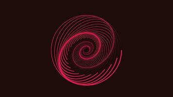 Abstract spiral round logo background. This spinning galaxy type logo can be used as a banner or project elements. vector
