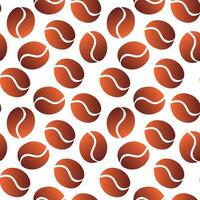 Coffee beans are a seamless pattern. Perfect for various projects like textiles, paper crafts, and more. vector