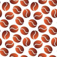 Coffee beans are a seamless pattern. Perfect for various projects like textiles, paper crafts, and more. vector