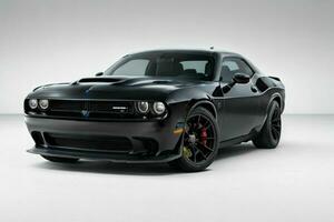 Dodge Challenger SRT Hellcat Redeye Muscle Car. Generative Ai Pro Photo