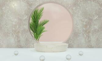 3d Mock up, tree and product presentation. 3D rendering. photo