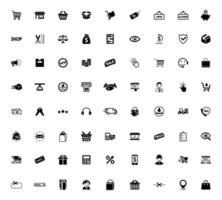 Online shopping icon. E-commerce line icons set. Vector illustration. Editable logo