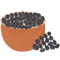 Roll Black beans png