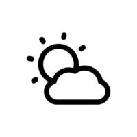 Weather icon in trendy flat style isolated on white background. Weather silhouette symbol for your website design, logo, app, UI. Vector illustration, EPS10.