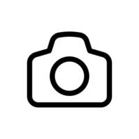 Camera icon in trendy flat style isolated on white background. Camera silhouette symbol for your website design, logo, app, UI. Vector illustration, EPS10.