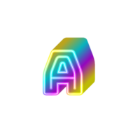 coloré 3d lettre png