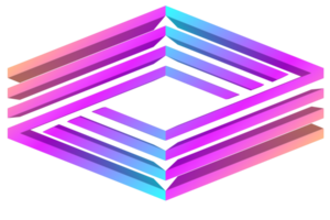 carré formes avec coloré lignes png