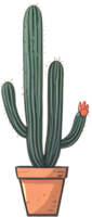 overlevenden van de dor de veerkracht van woestijn cactus ai generatief png