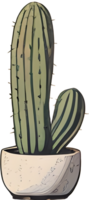 overlevenden van de dor de veerkracht van woestijn cactus ai generatief png