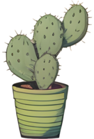Survivors of the Arid The Resilience of Desert Cactus AI Generative png