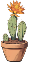 overlevenden van de dor de veerkracht van woestijn cactus ai generatief png