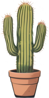 espinas y floraciones un cerca Mira a Desierto cactus ai generativo png