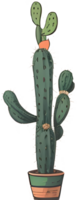 overlevenden van de dor de veerkracht van woestijn cactus ai generatief png