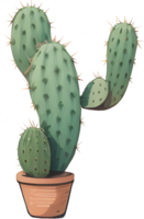 spine e fioriture un' più vicino Guarda a deserto cactus ai generativo png