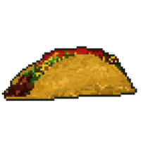 mexican spicy taco pixel art png