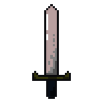 pixelated acuto spada arma illustrazione png