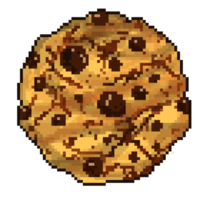 chocola koekje pixel kunst illustratie png