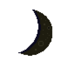 gris píxel Luna png