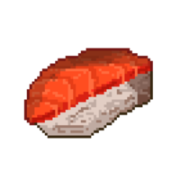 japanese sushi tuna pixel art png