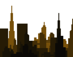 brilhante paisagem urbana às noite pixel ilustração png