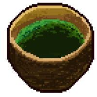 Japonais traditionnel matcha thé pixélisé png