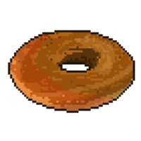 ciambella bagel pixel arte illustrazione png