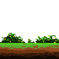 green land terrain pixel illustration png