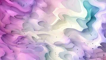 Abstract Liquid Wavy Background, Multicolor Holographic Animation, Generative AI video