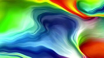 Abstract Liquid Wavy Background, Multicolor Holographic Animation, Generative AI video