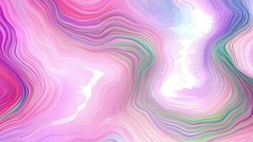 Abstract Liquid Wavy Background, Multicolor Holographic Animation, Generative AI video