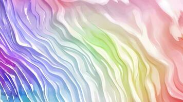 astratto liquido ondulato sfondo, multicolore olografico animazione, generativo ai video