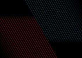Blue red minimal lines abstract futuristic tech background vector