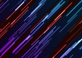 Abstract glowing colorful neon lines futuristic background vector