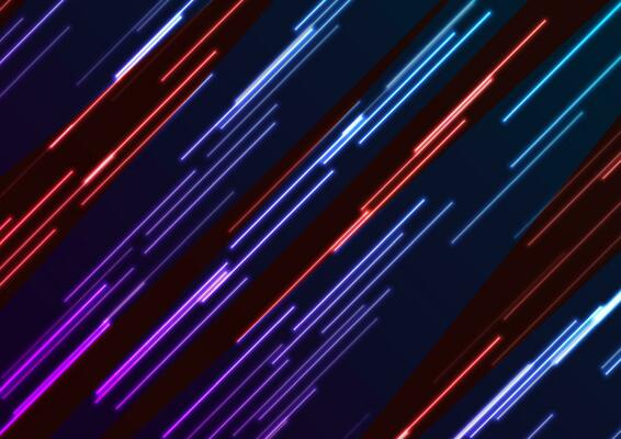 Abstract glowing colorful neon lines futuristic background