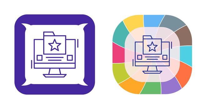 Favourite Folder Vector Icon