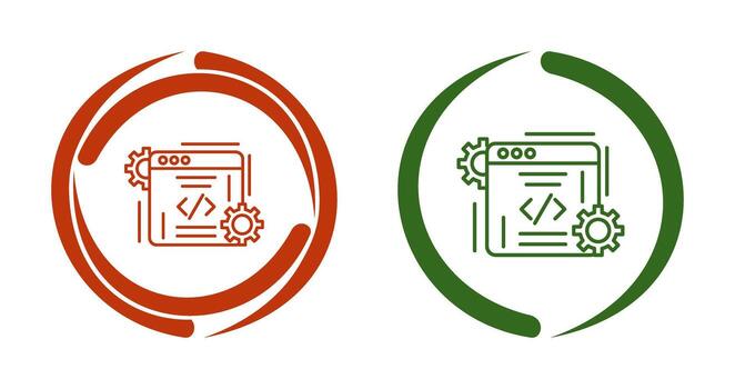 icono de vector de codificación