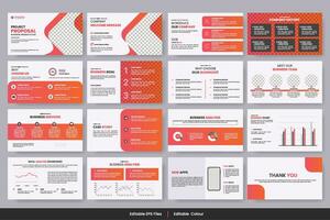 Vector corporate business presentation and business portfolio, profile design, project report, corporate profile