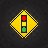 Traffic lights with all three colors, Traffic lights vector illustration.