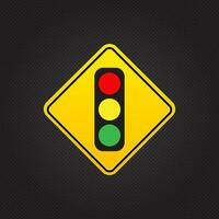 Traffic lights with all three colors, Traffic lights vector illustration.