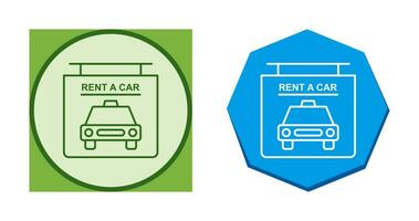 Rent a Car Vector Icon