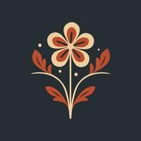 a minimalis floral logo simple, aesthetic, modern vector no shading detail.