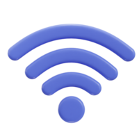 3d wiFi trådlös nätverk ikon illustration png