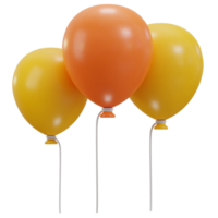 3d balloon icon illustration png