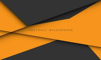 Abstract yellow grey geometric design modern futuristic creative background vector