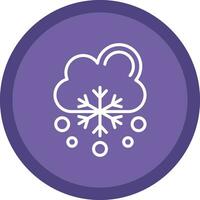 Snowfalling Vector Icon Design
