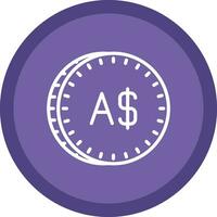 Australian Dollar Vector Icon Design