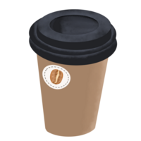 Coffee in the plastic cup png