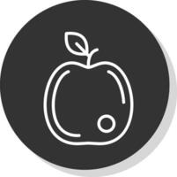 diseño de icono de vector de manzana